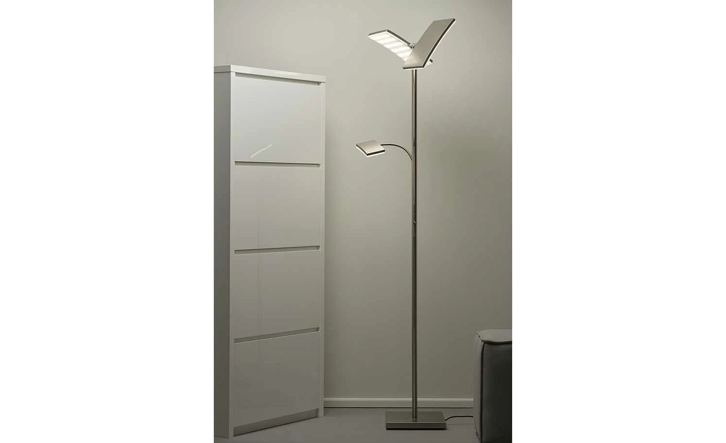 Paul Neuhaus Smart Home-Deckenfluter, 3-flammig, Nickel matt – Bild 4