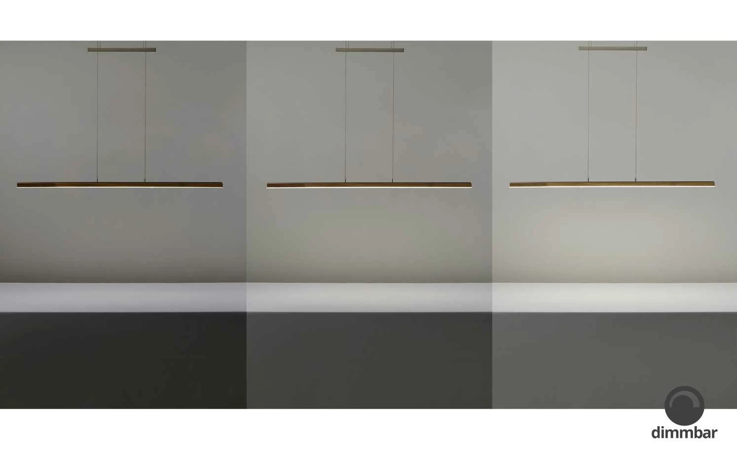 LED-Pendelleuchte, 1-flammig, Eiche natur – Bild 4