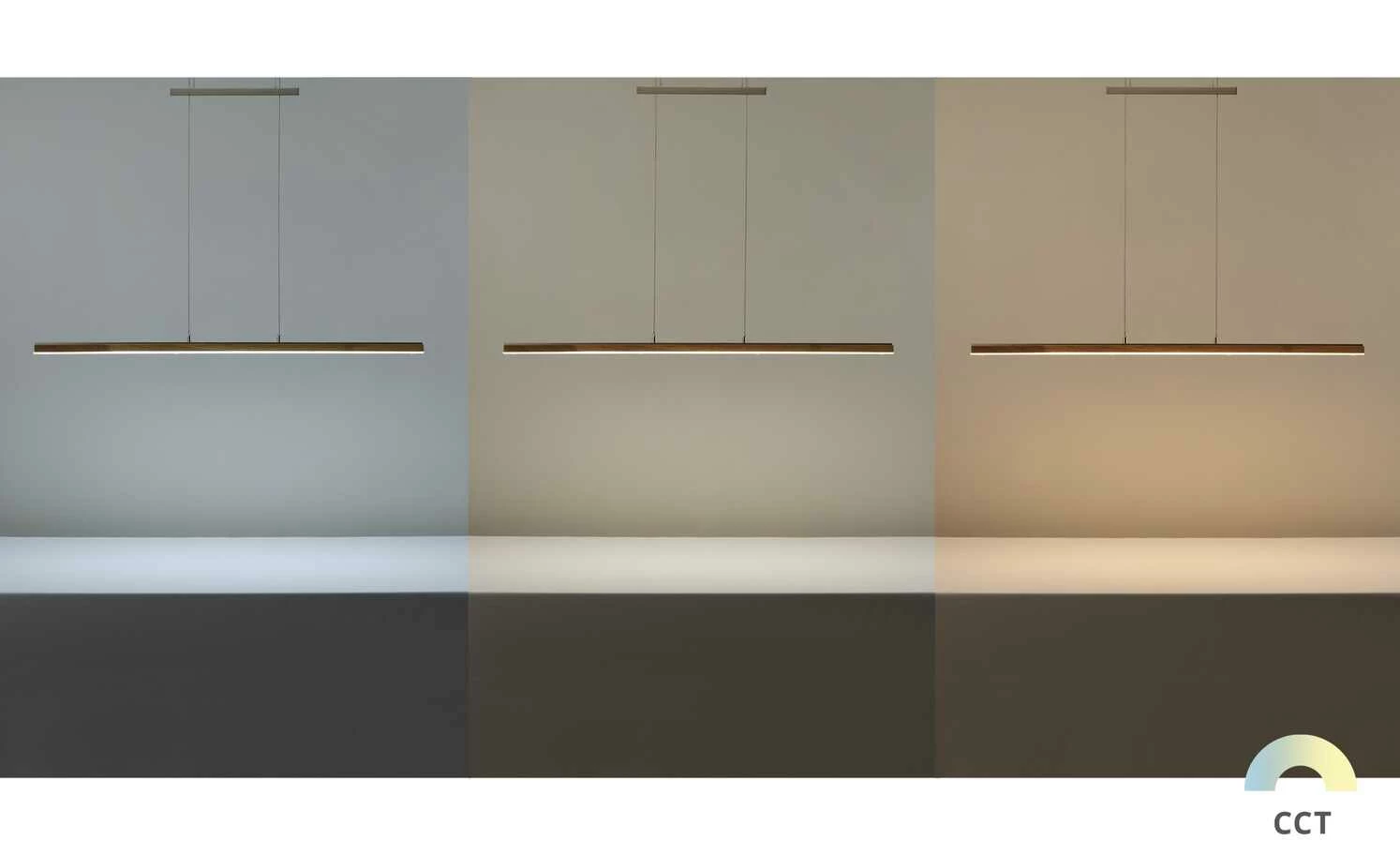 LED-Pendelleuchte, 1-flammig, Eiche natur – Bild 5