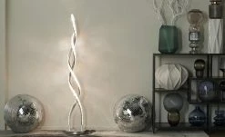 LED-Stehleuchte, geschwungen mit RGB