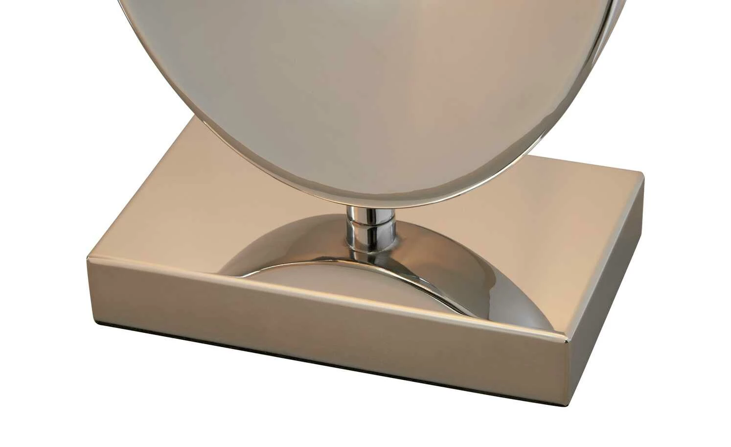 KHG Tischleuchte, 1-flammig, chrom, Stoffschirm eckig – Bild 5