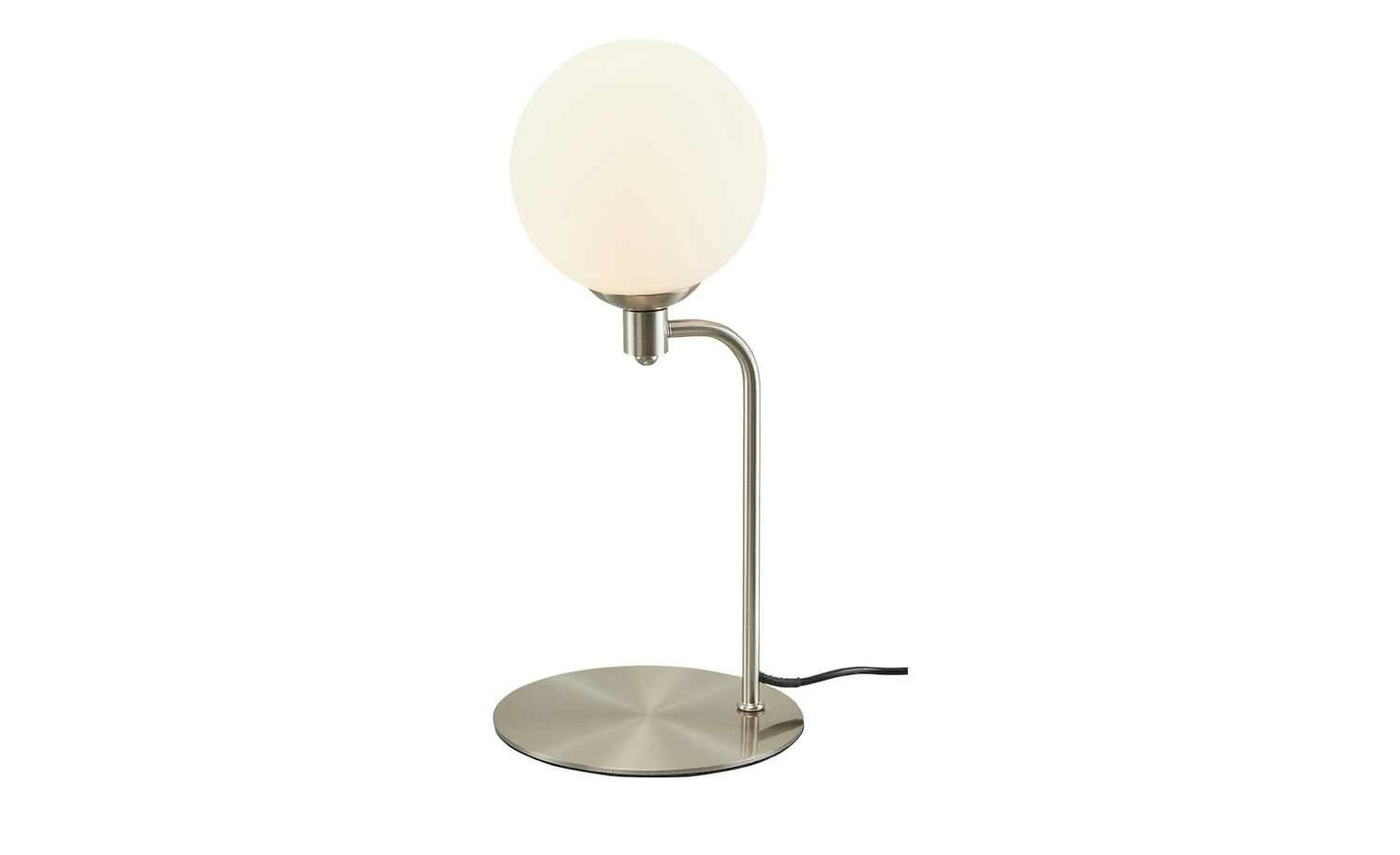 KHG LED-Tischleuchte, 1-flammig Nickel-matt, Retro-design – Bild 5