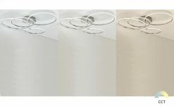 KHG LED-Deckenleuchte, 4-flammig, chrom `Ringe´