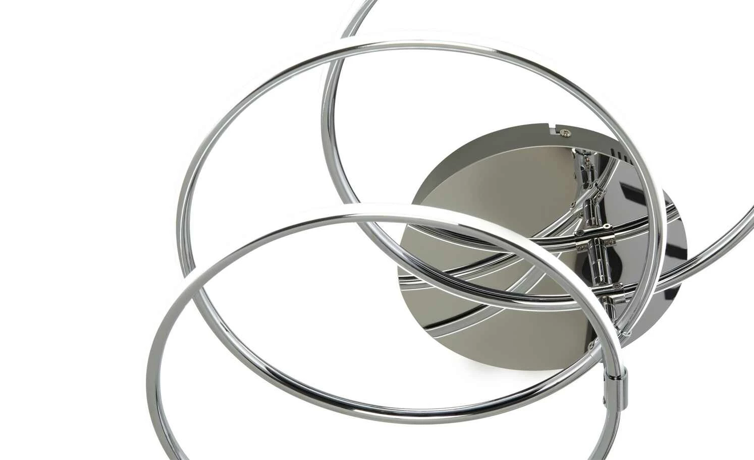 KHG LED-Deckenleuchte, 3-flammig, chrom `Ringe´ – Bild 4