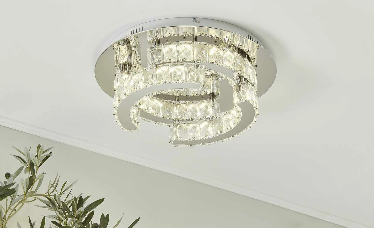 KHG LED-Kristalldeckenleuchte