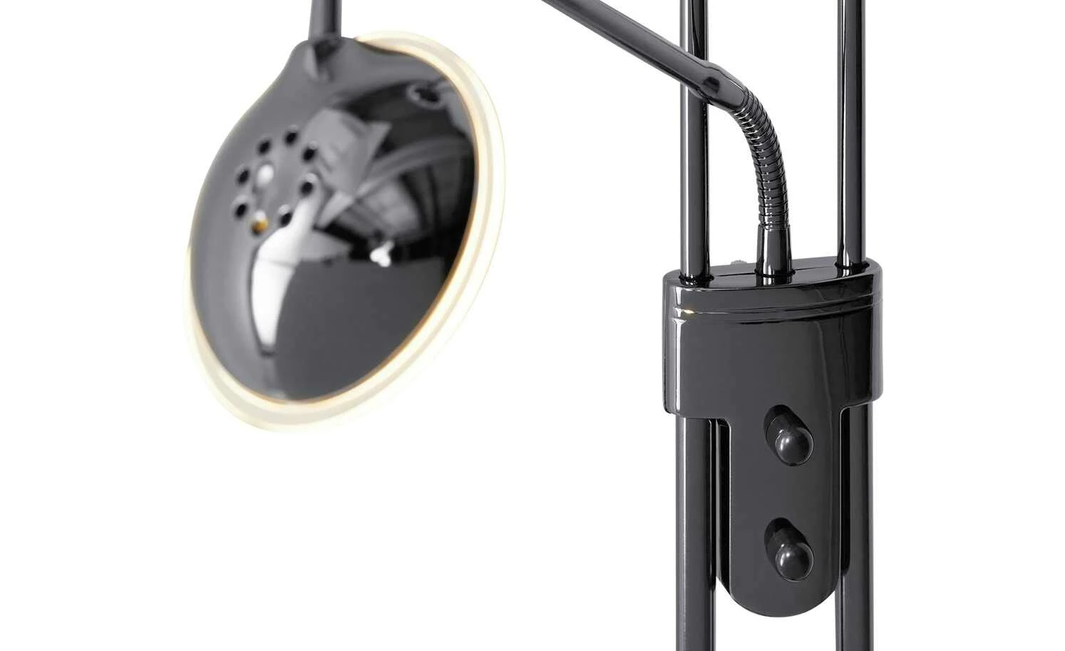 Meisterleuchten LED-Deckenfluter, 2-flammig, schwarz-chrom – Bild 6