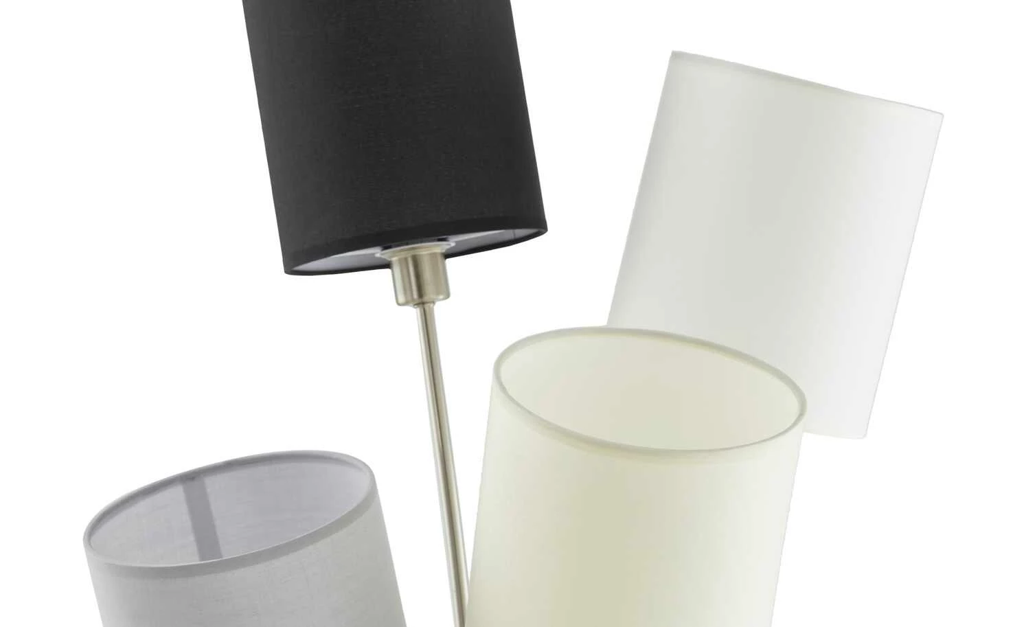 HOME STORY Stehleuchte, 4-flammig, Stoffschirme – Bild 8