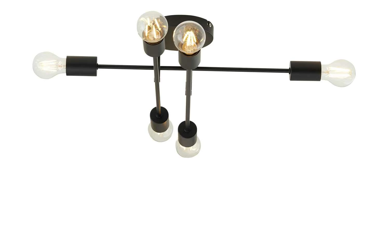 HOME STORY Deckenleuchte, 6-flammig, Schwarz – Bild 4