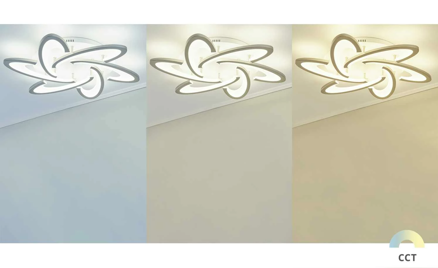 Meisterleuchten LED-Deckenleuchte, 6-flammig, weiß – Bild 3