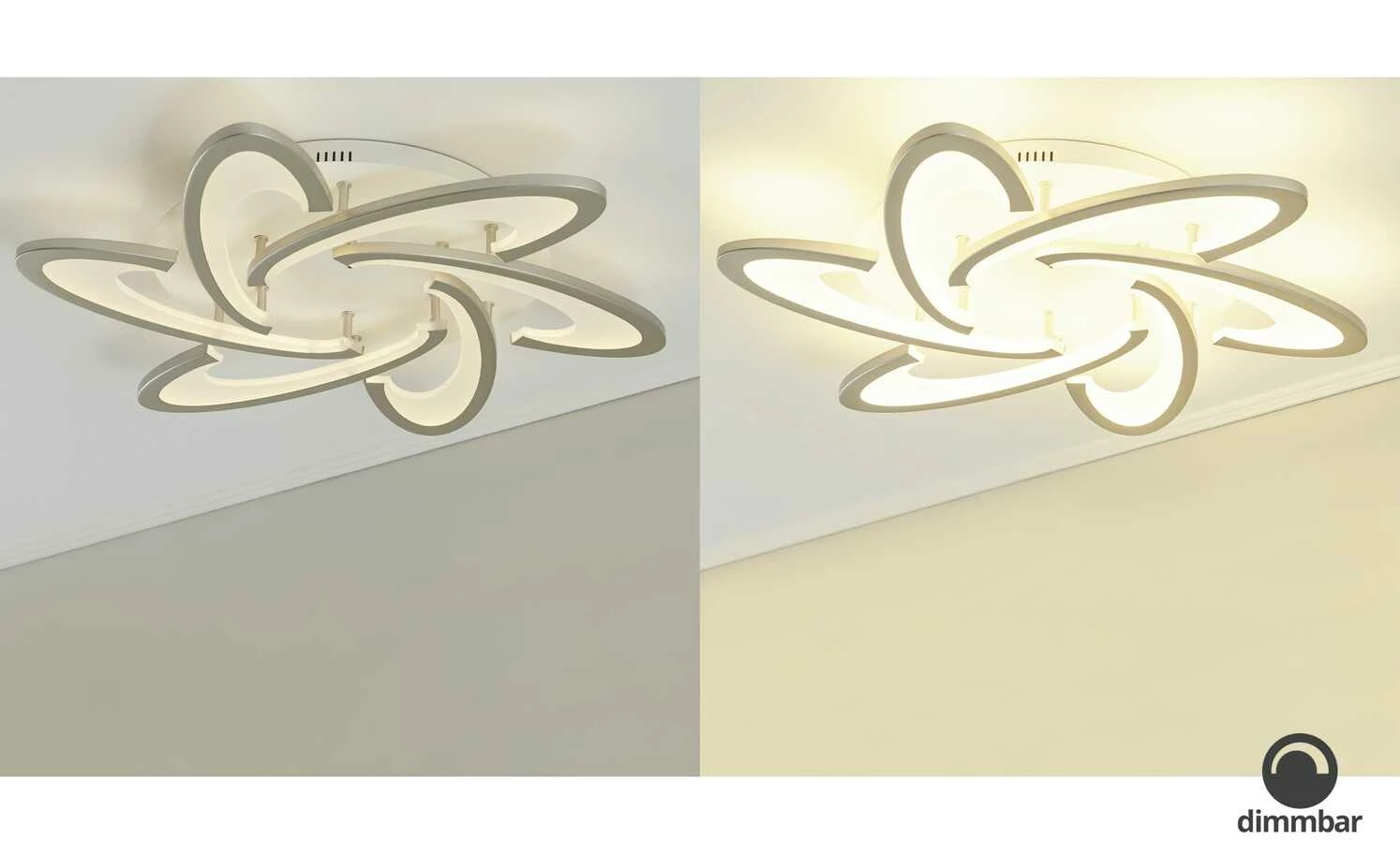 Meisterleuchten LED-Deckenleuchte, 6-flammig, weiß – Bild 2