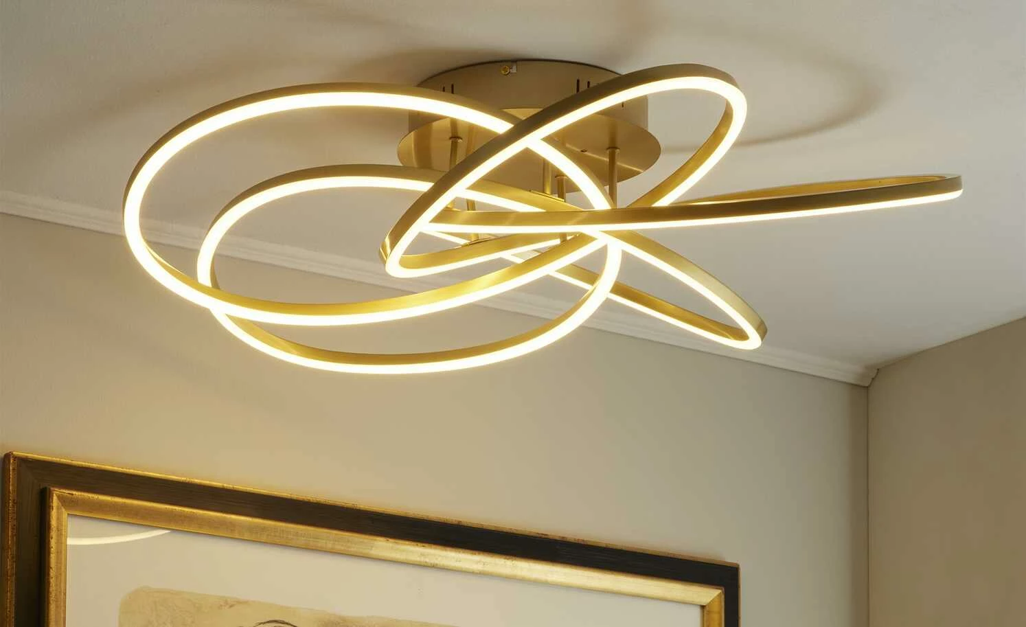 Meisterleuchten LED-Deckenleuchte messing-matt – Bild 3