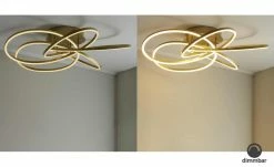 Meisterleuchten LED-Deckenleuchte messing-matt