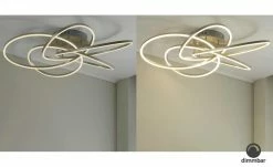 Meisterleuchten LED-Deckenleuchte, Nickel-matt