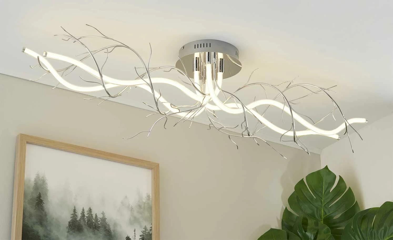 Meisterleuchten LED-Deckenleuchte, chrom `Äste`