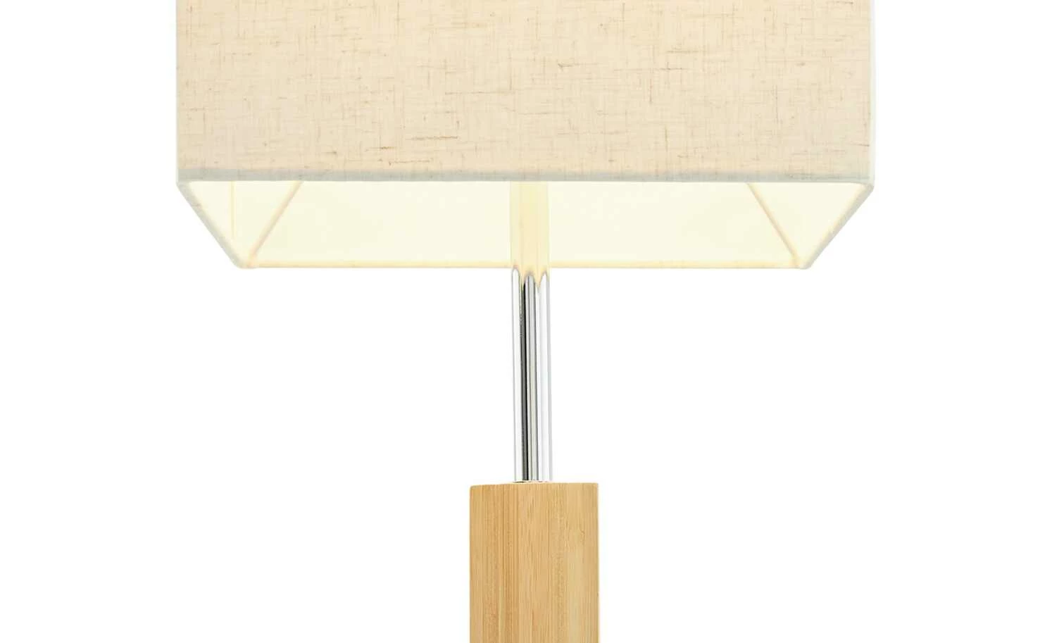 HOME STORY Bambus-Stehleuchte, 1-flammig, eckig – Bild 6