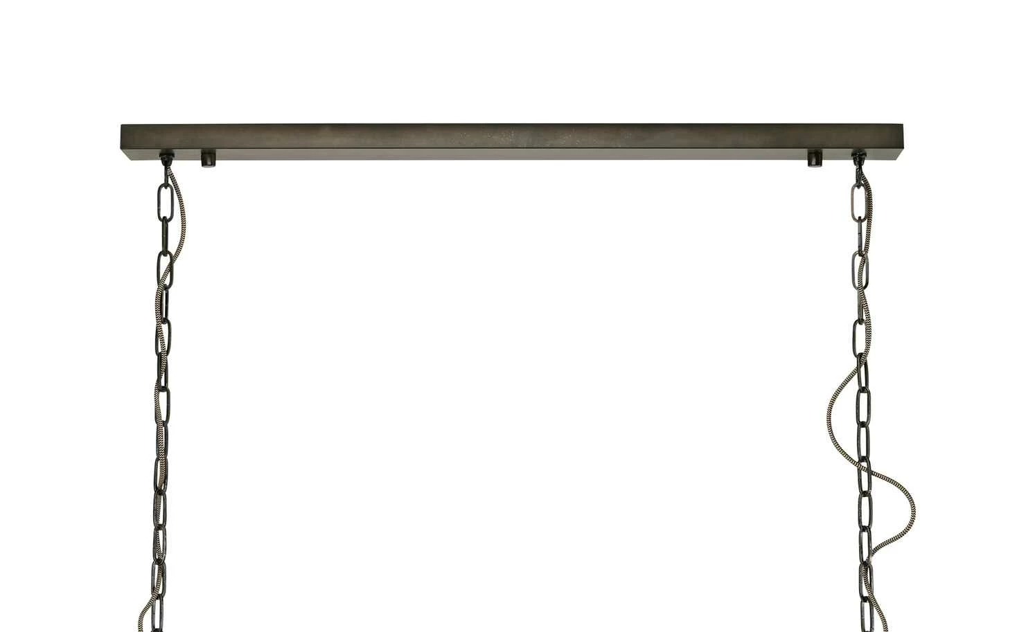 Pendelleuche, 2-flammig, schwarz/holzfarben – Bild 4