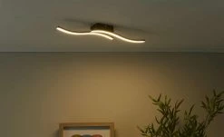 Trio LED-Deckenleuchte, 2-flammig, schwarz