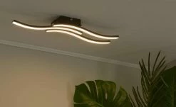 Trio LED-Deckenleuchte, 3-flammig, schwarz