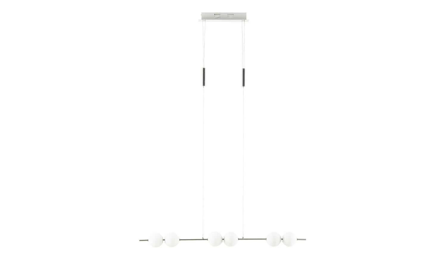 Meisterleuchten LED-Pendelleuchte, 6-flammig, chrom, Glaskugeln – Bild 7
