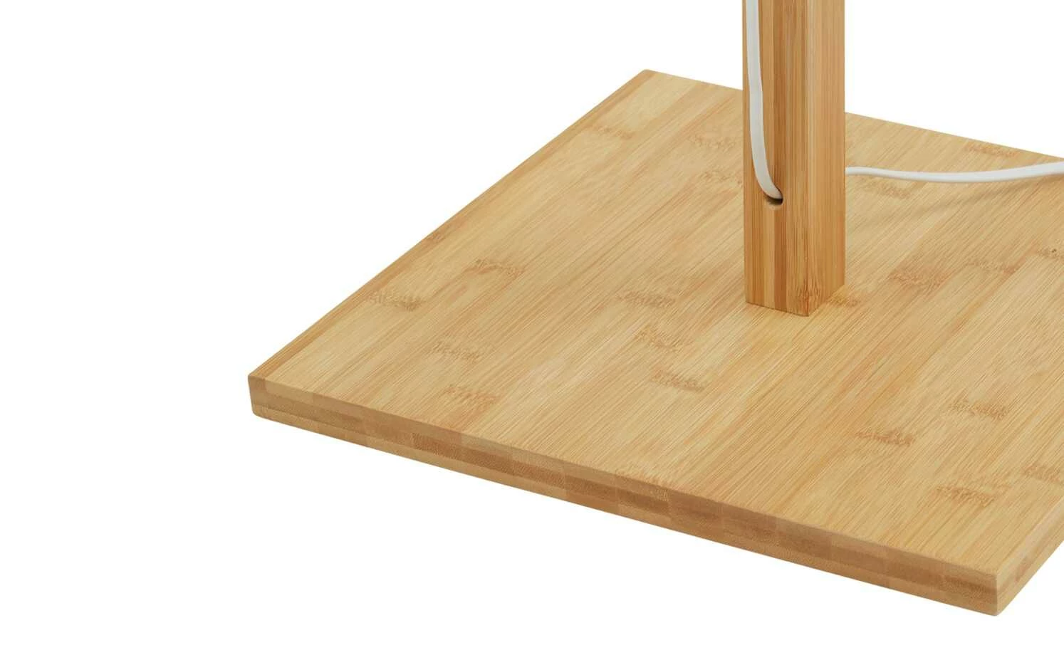 KHG Bambus-Stehleuchte, 1-flammig, Leinenschirm – Bild 5