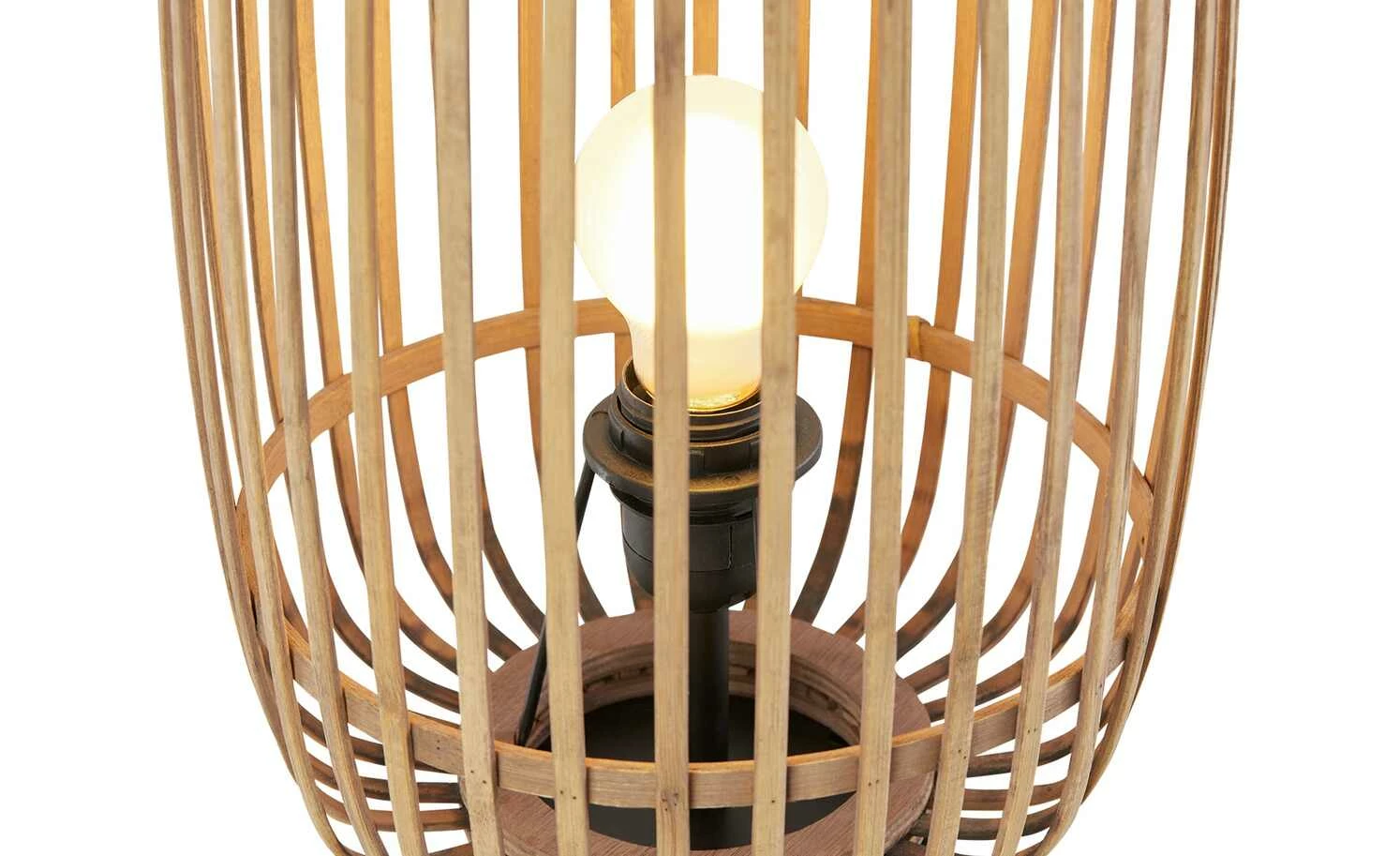 Stehleuchte, 1-flammig, Bambusschirm – Bild 10