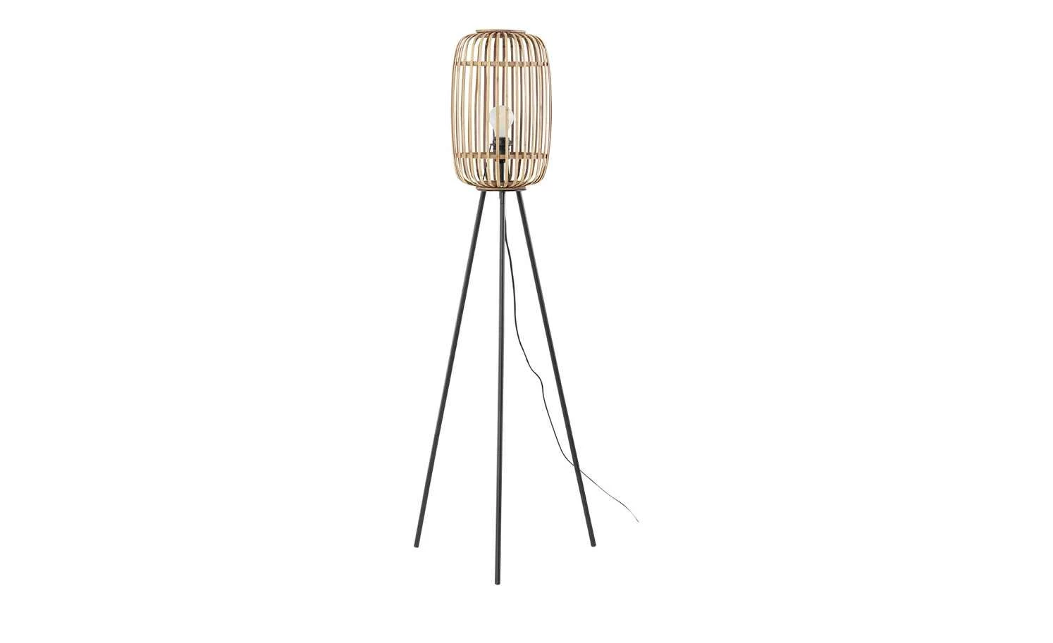 Stehleuchte, 1-flammig, Bambusschirm – Bild 7