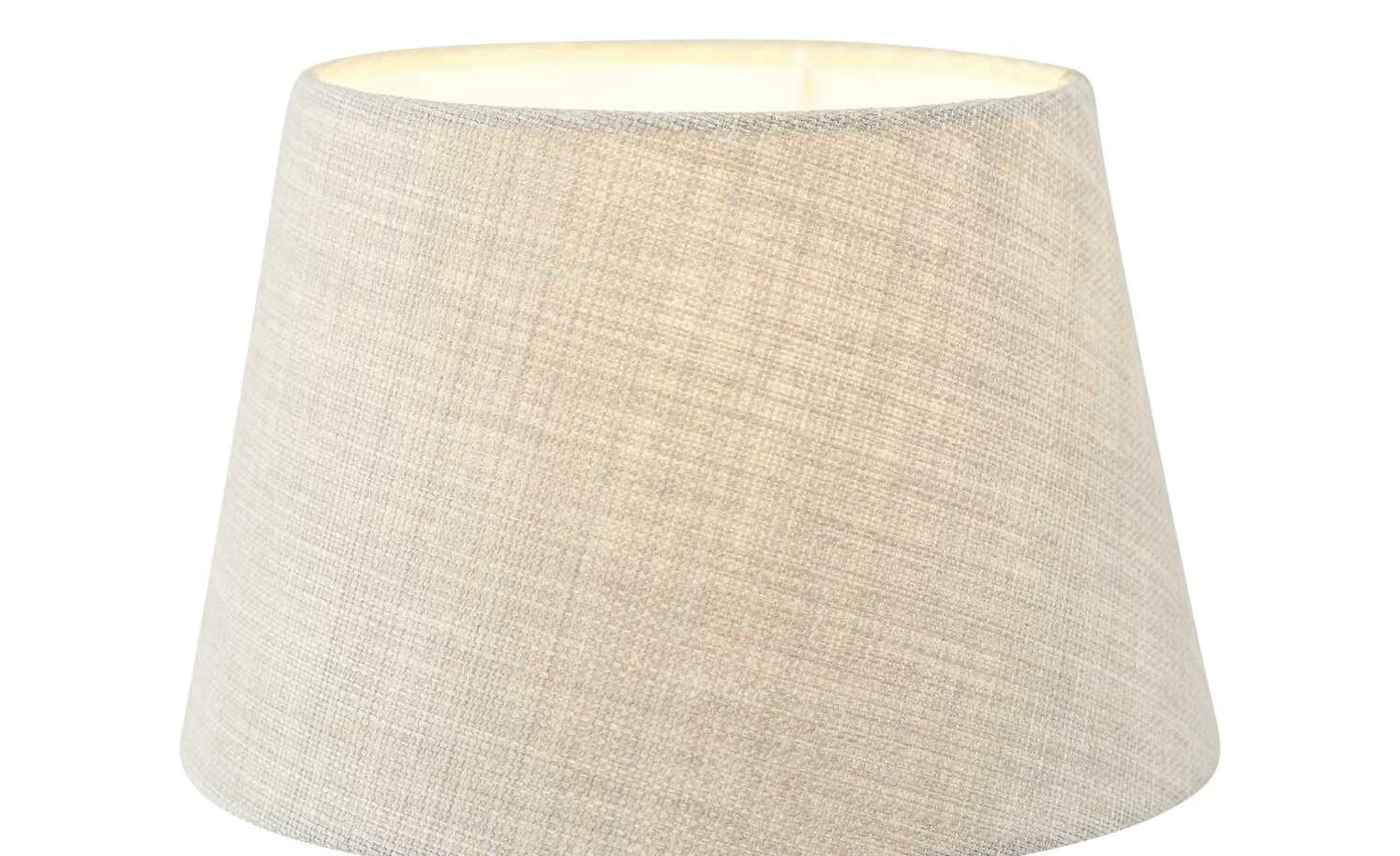 Tischleuchte, 1-flammig, Stoffschirm grau `klein´ | 33|cm – Bild 5