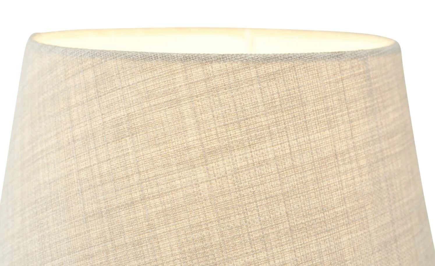 Tischleuchte, 1-flammig, Stoffschirm grau `mittel´ | 41|cm – Bild 5