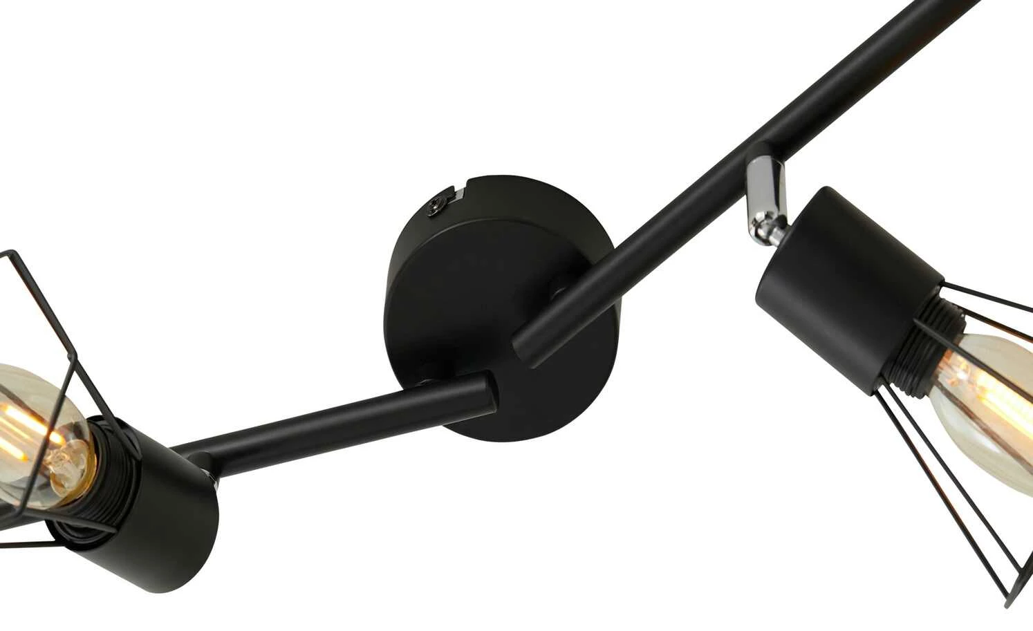 Deckenstrahler, 4-flammig, Draht schwarz – Bild 6