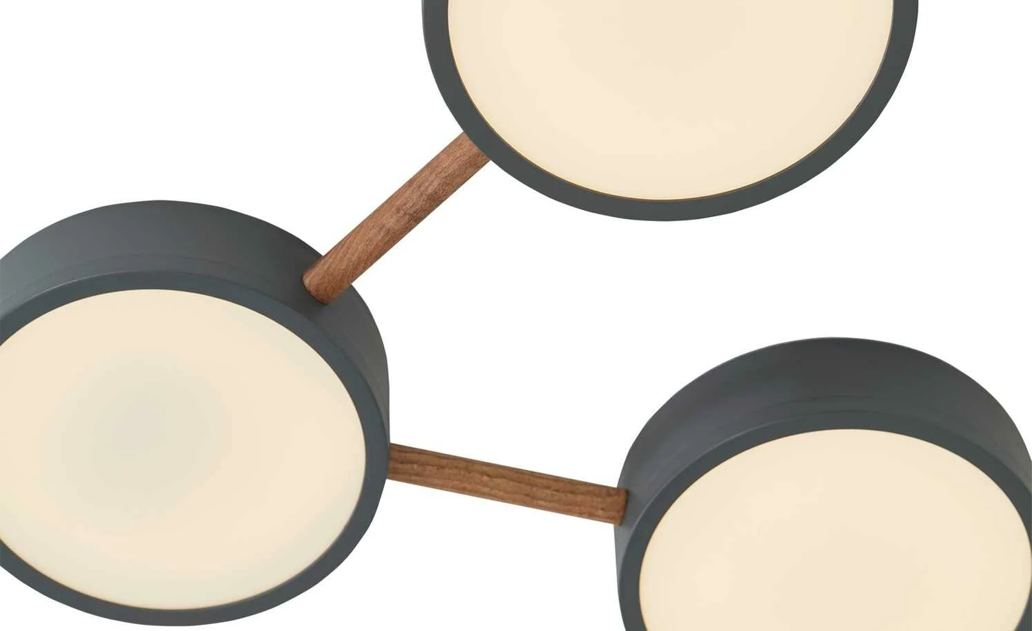 LED-Deckenleuchte, 3-flammig, grau – Bild 3