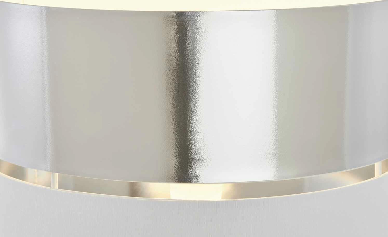 Tischleuchte, 1-flammig, weiß/silberfarben – Bild 4