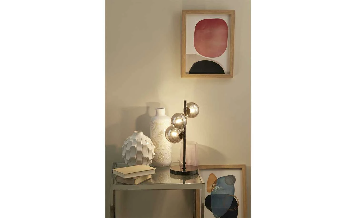 Meisterleuchten Tischleuchte, 3-flammig, schwarzchrom – Bild 2