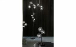 Meisterleuchten Tischleuchte, 3-flammig, schwarzchrom