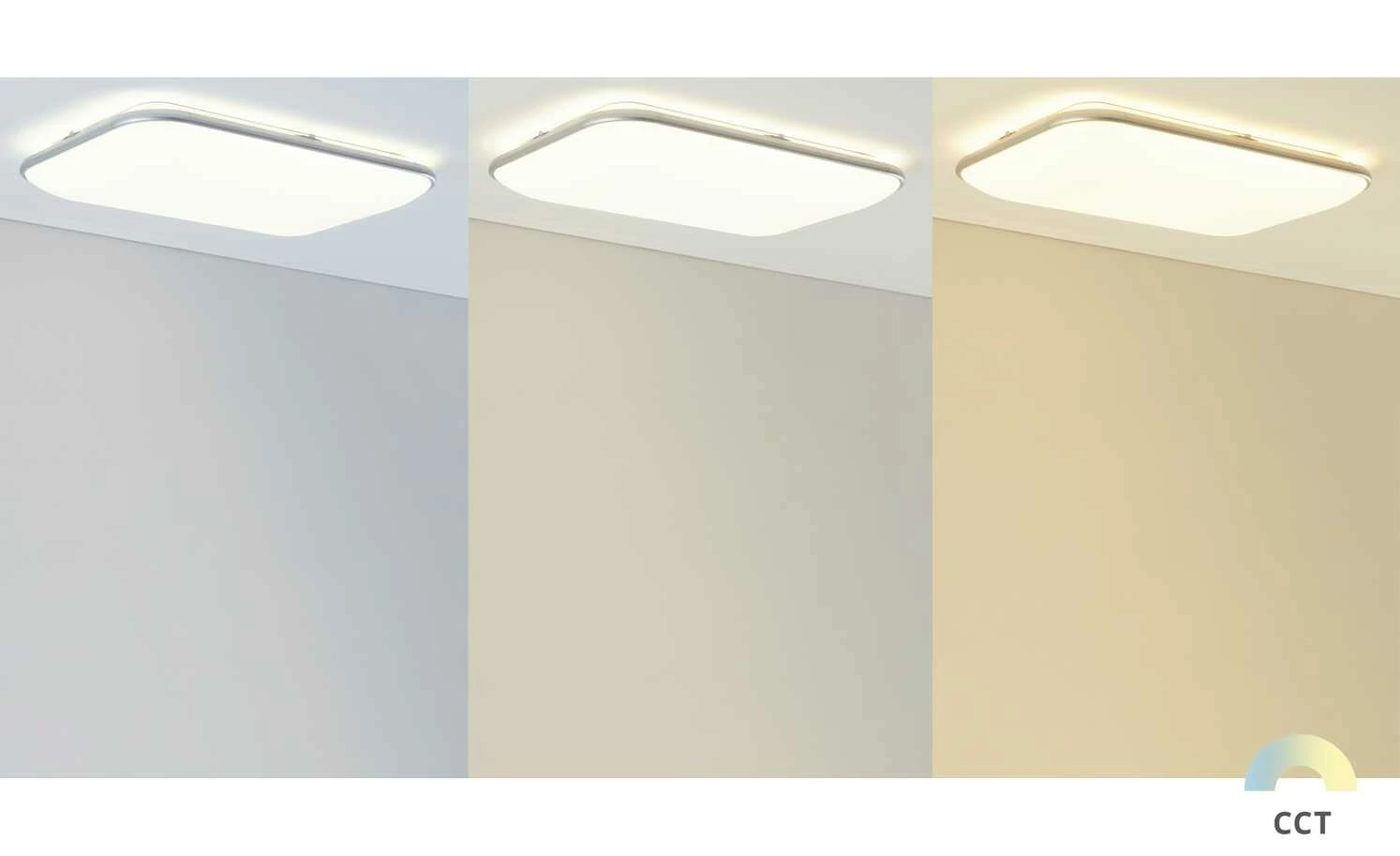 Meisterleuchten LED-Deckenleuchte, Acryl weiß, rechteckig – Bild 3