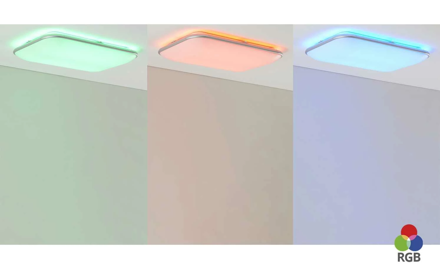 Meisterleuchten LED-Deckenleuchte, Acryl weiß, rechteckig