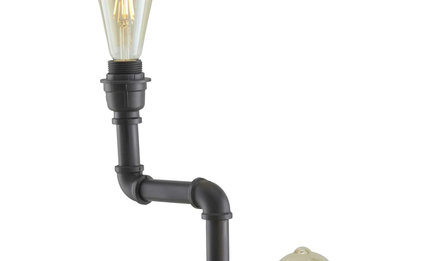 KHG Stehleuchte, 3-flammig, schwarz ´Wasserrohr` – Bild 3