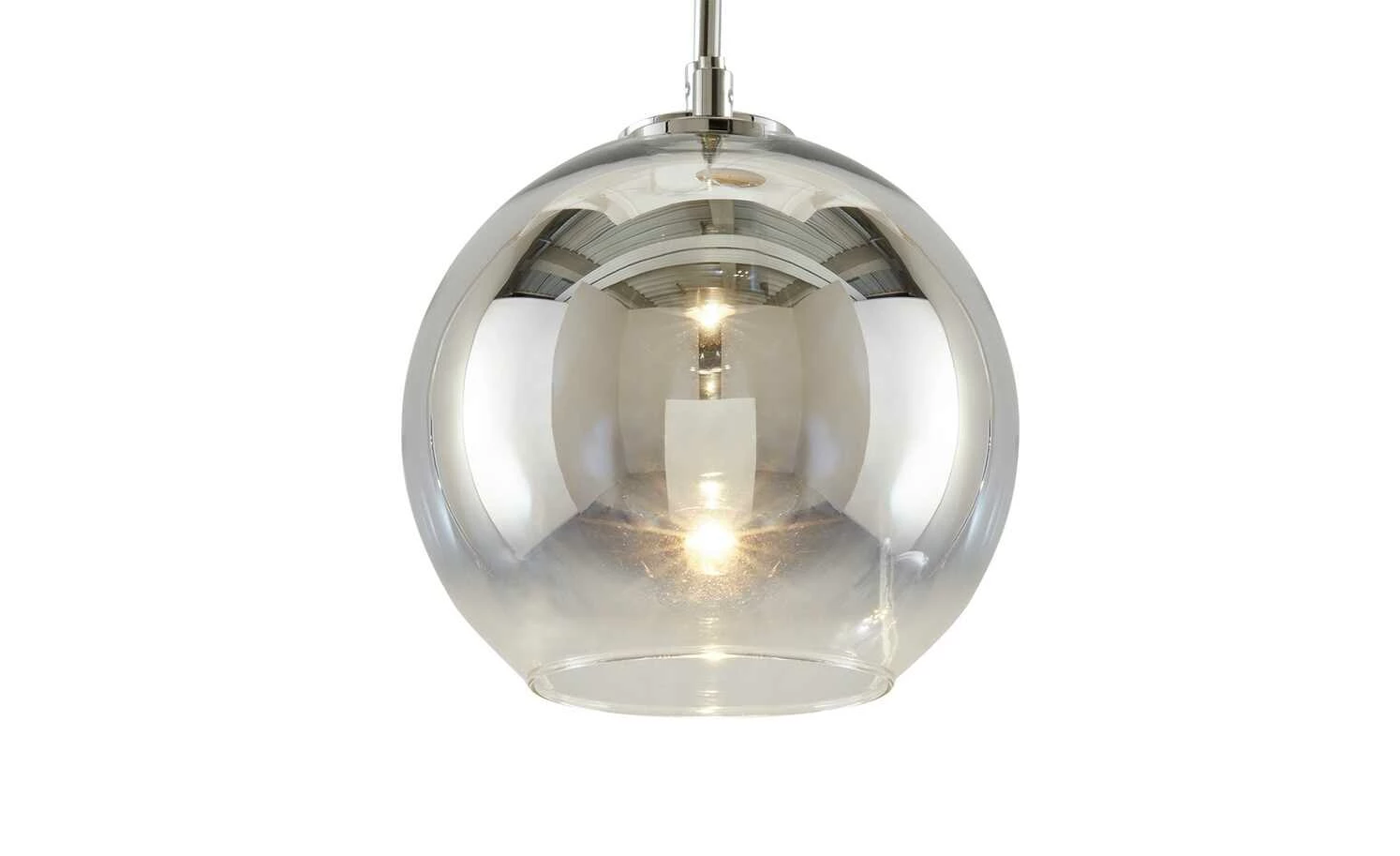 Meisterleuchten LED-Pendelleuchte, chrom Glas chromfarben beschichtet – Bild 4