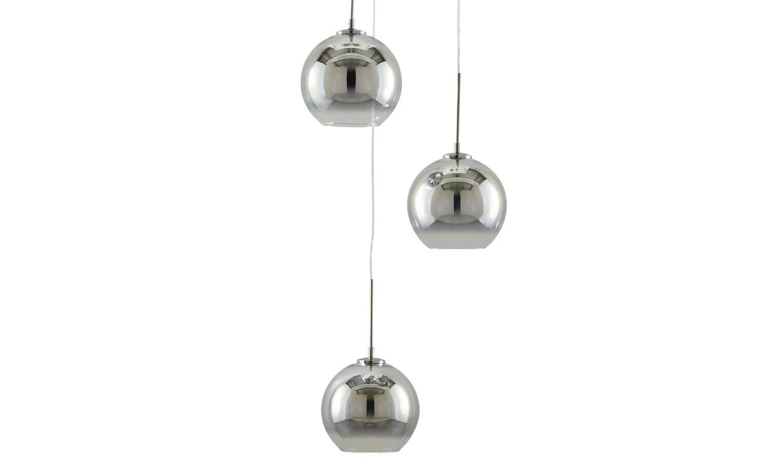 Meisterleuchten LED-Pendelleuchte, chrom Glas chromfarben beschichtet – Bild 2