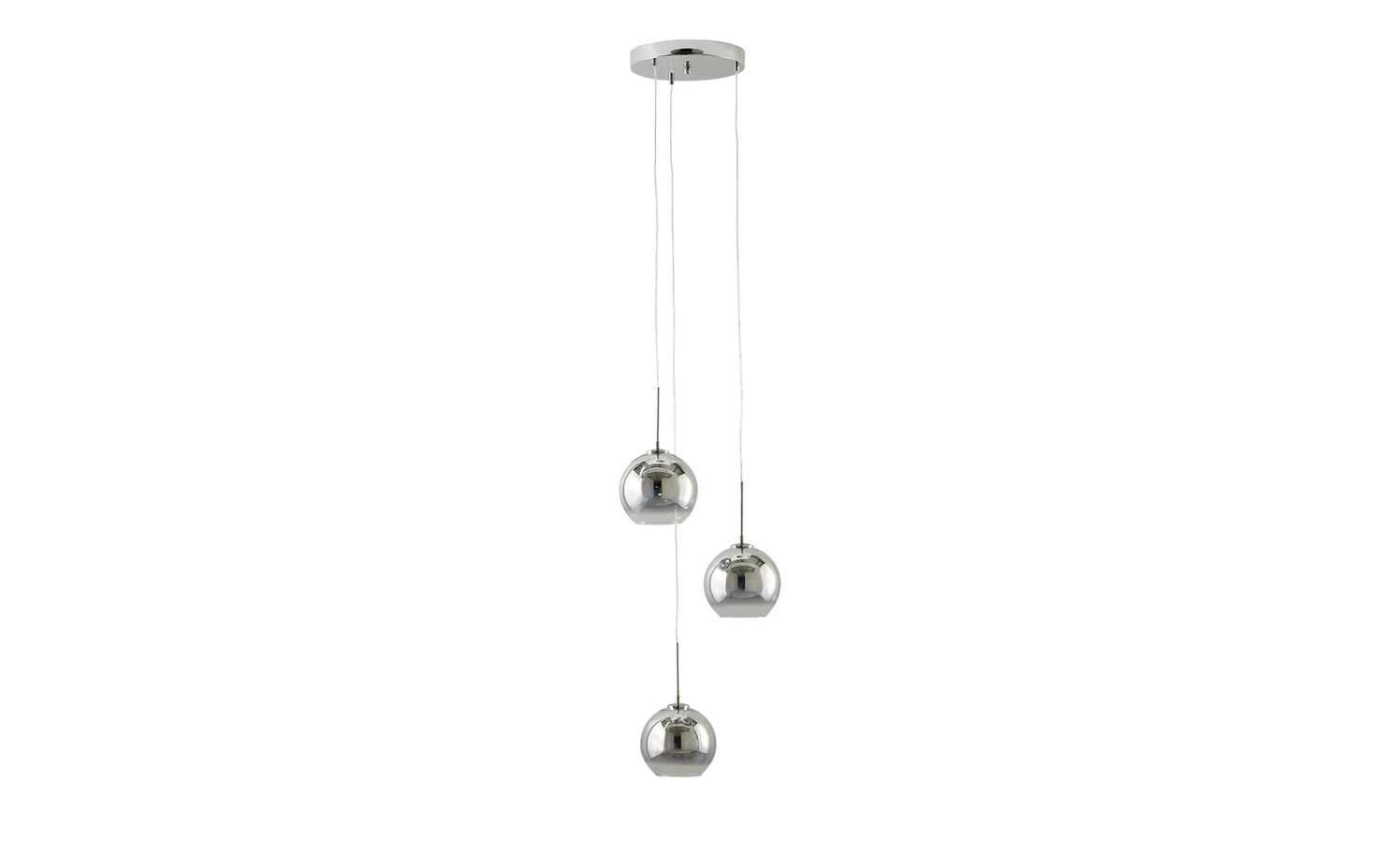 Meisterleuchten LED-Pendelleuchte, chrom Glas chromfarben beschichtet – Bild 5