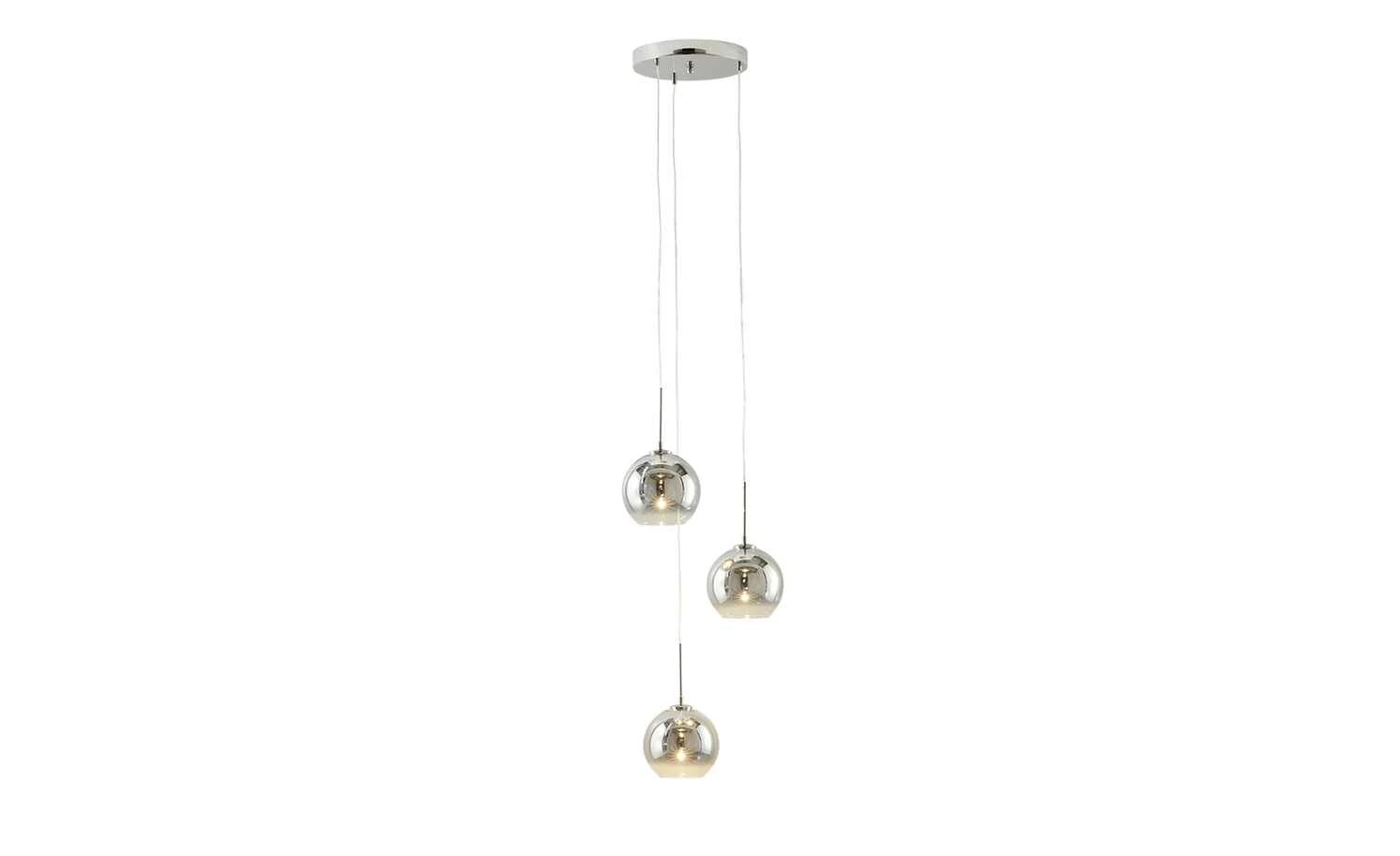 Meisterleuchten LED-Pendelleuchte, chrom Glas chromfarben beschichtet – Bild 6