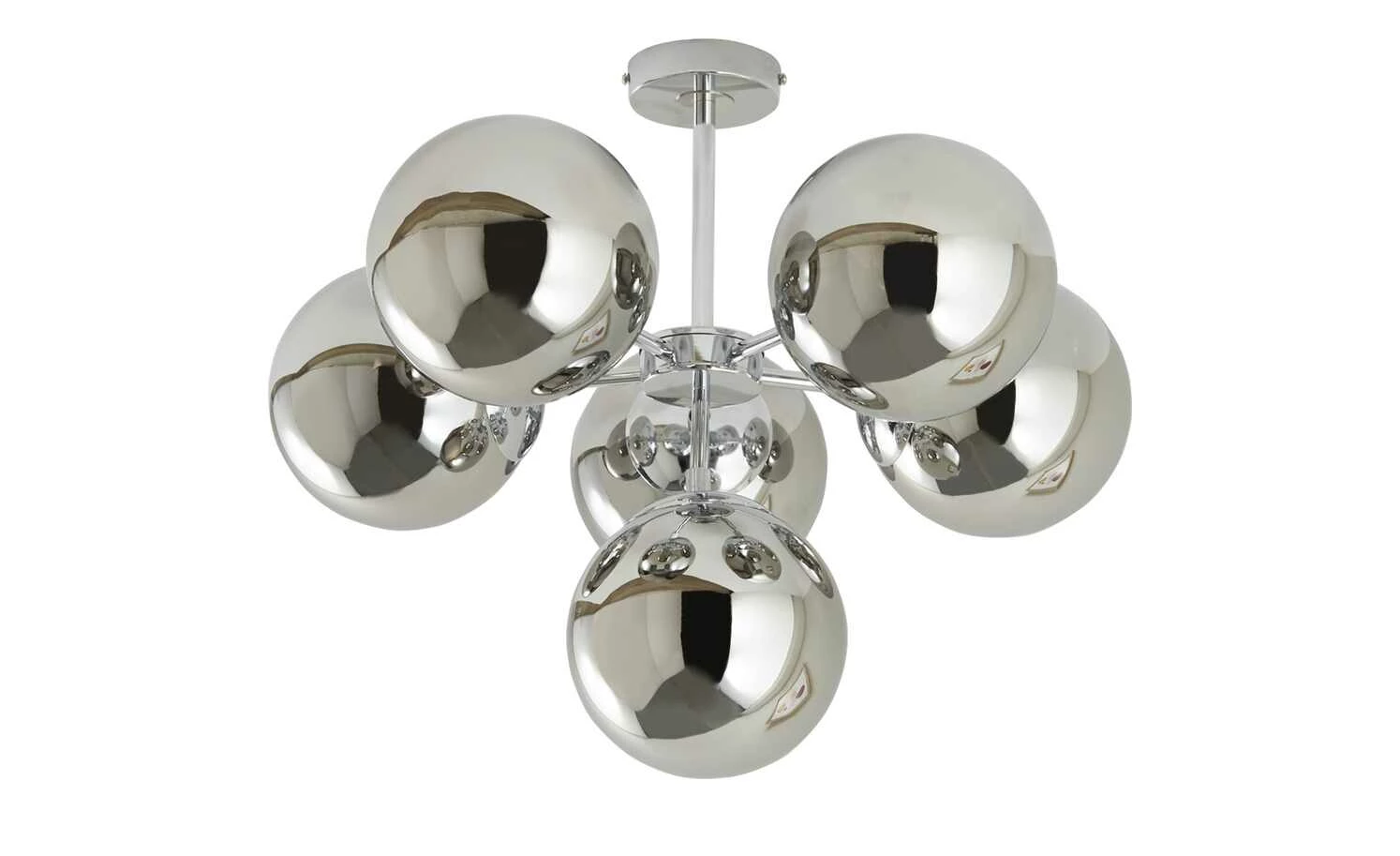 Meisterleuchten Deckenleuchte, 6-flammig, chrom / Rauchglas – Bild 2