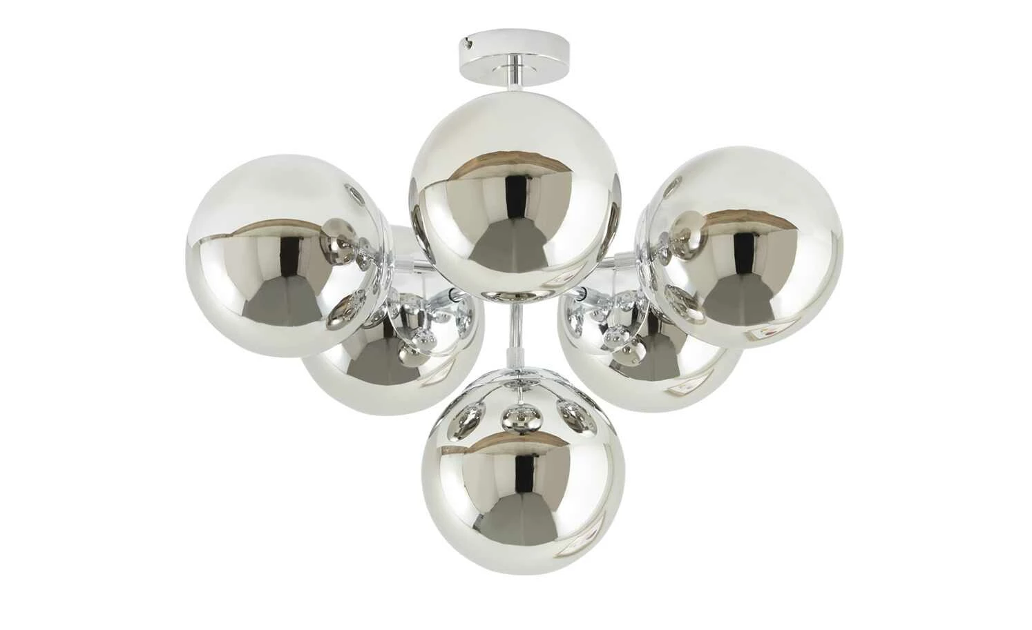 Meisterleuchten Deckenleuchte, 6-flammig, chrom / Rauchglas – Bild 5