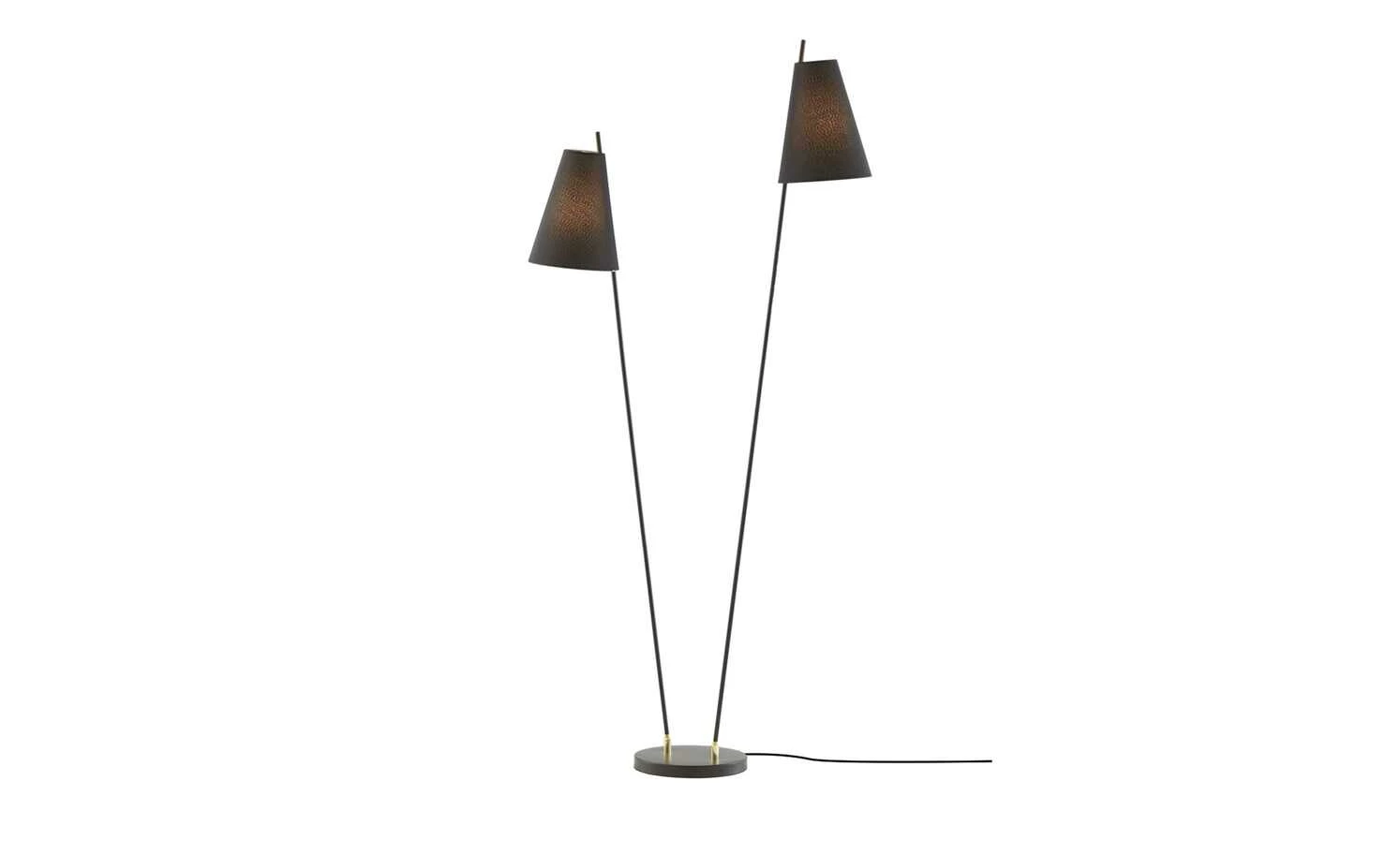 KHG Stehleuchte, 2-flammig, schwarz – Bild 4