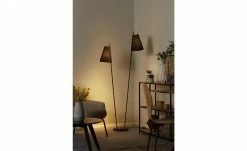 KHG Stehleuchte, 2-flammig, schwarz