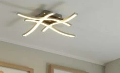 KHG LED-Deckenleuchte, 4-flammig, Nickel-matt,