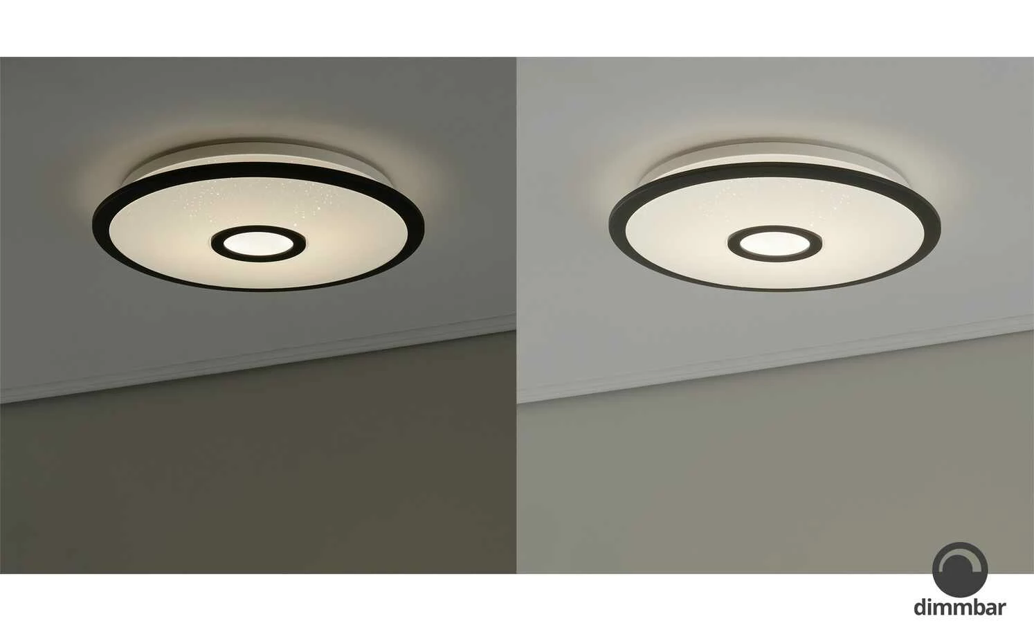 Trio LED-Deckenleuchte weiß/schwarz klein | 18|W – Bild 2