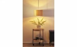 Fischer-Honsel Pendelleuchte, 1-flammig, gelb Samt `klein`