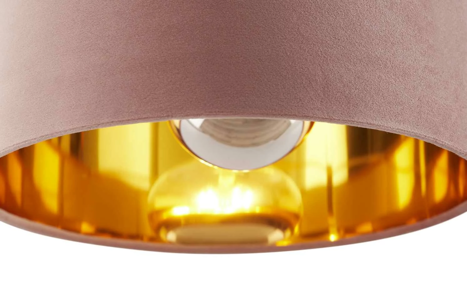 Fischer-Honsel Pendelleuchte, 1-flammig, rose´ Samt `klein` | Rosa – Bild 6