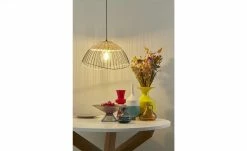 Paul Neuhaus Pendelleuchte, 1-flammig, Rattan