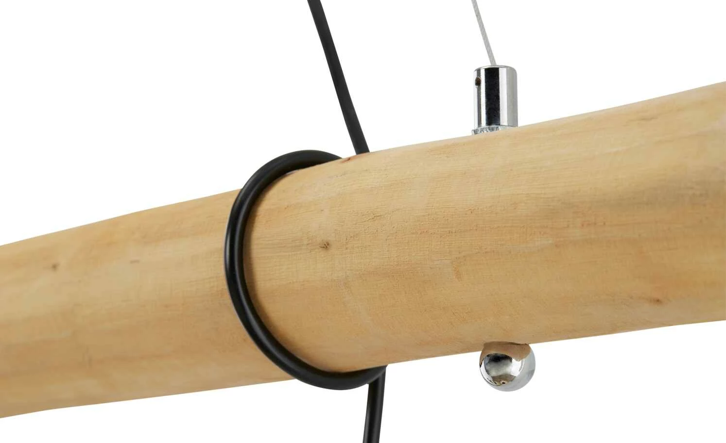 Paul Neuhaus Pendelleuchte, 4-flammig, Rattan – Bild 3